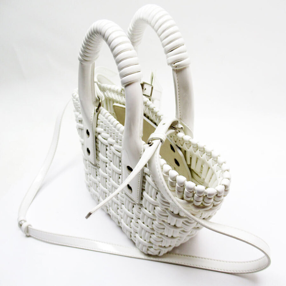 Balenciaga Bistro XXS Crossbody Shoulder Bag Enamel White - Picture 2 of 4